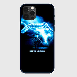 Чехол для iPhone 12 Pro Max Ride the Lightning Metallica, цвет: 3D-черный