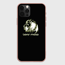 Чехол для iPhone 12 Pro Max Lions mood, цвет: 3D-светло-розовый