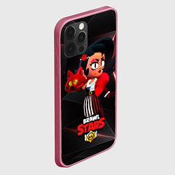 Чехол для iPhone 12 Pro Max LOLA BRAWL STARS redblack, цвет: 3D-малиновый — фото 2