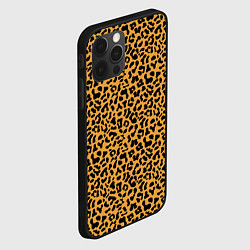 Чехол для iPhone 12 Pro Max Леопард Leopard, цвет: 3D-черный — фото 2