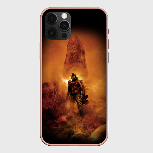 Чехол iPhone 12 Pro Max DEAD SPACE, ОБЕЛИСК / 3D-Светло-розовый – фото 1
