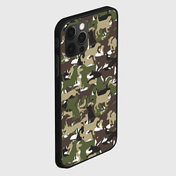 Чехол для iPhone 12 Pro Max Камуфляж из Собак Camouflage, цвет: 3D-черный — фото 2