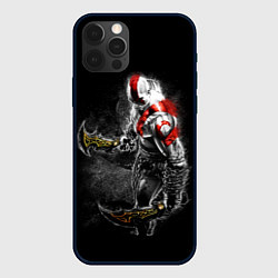 Чехол для iPhone 12 Pro Max БОГ ВОЙНЫ С МЕЧАМИ, КРАТОС, цвет: 3D-черный