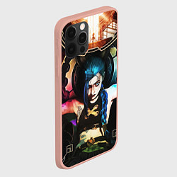 Чехол для iPhone 12 Pro Max ARCANE JINX ОБЛОЖКА LEAGUE OF LEGENDS, цвет: 3D-светло-розовый — фото 2