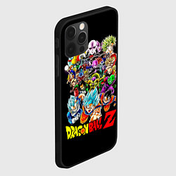 Чехол для iPhone 12 Pro Max Персонажи Dragon Ball, цвет: 3D-черный — фото 2