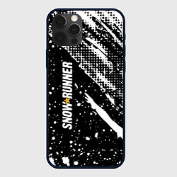 Чехол для iPhone 12 Pro Max SnowRunner Logo, цвет: 3D-черный