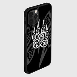 Чехол для iPhone 12 Pro Max ПЕЧАТЬ ВЕЛЕСА КОГТИ БЕЛЫЕ, цвет: 3D-черный — фото 2