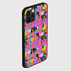 Чехол для iPhone 12 Pro Max Психоделика Инь-Янь, цвет: 3D-черный — фото 2