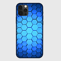 Чехол для iPhone 12 Pro Max Неоновые 3D ПЛИТЫ, цвет: 3D-черный