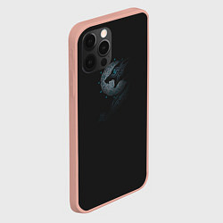 Чехол для iPhone 12 Pro Max Волчьи руны, цвет: 3D-светло-розовый — фото 2