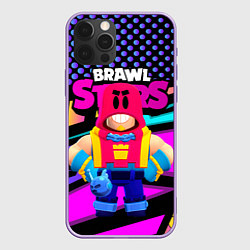 Чехол для iPhone 12 Pro Max ГРОМ БРАВЛ СТАРС GROM BRAWL STARS, цвет: 3D-сиреневый