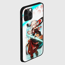 Чехол для iPhone 12 Pro Max КАДЗУХА ГЕРОЙ ГЕНШИН ИМПАКТ GENSHIN IMPACT NEON, цвет: 3D-черный — фото 2