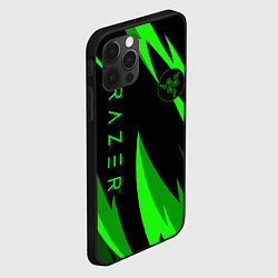 Чехол для iPhone 12 Pro Max RAZER GREEN, цвет: 3D-черный — фото 2