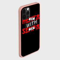 Чехол для iPhone 12 Pro Max HENTAI WITH SENPAI, цвет: 3D-светло-розовый — фото 2