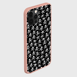 Чехол для iPhone 12 Pro Max Roger skull, цвет: 3D-светло-розовый — фото 2