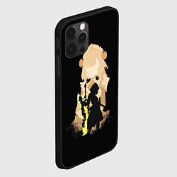 Чехол для iPhone 12 Pro Max НОЭЛЛЬ ГЕНШИН ИМПАКТ АРТ, цвет: 3D-черный — фото 2