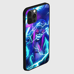 Чехол для iPhone 12 Pro Max KDA FLASHLIGHT NEON КДА В МАСКЕ LEAGUE OF LEGENDS, цвет: 3D-черный — фото 2