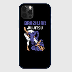 Чехол для iPhone 12 Pro Max BRAZILIAN JIU JITSU - BJJ, цвет: 3D-черный