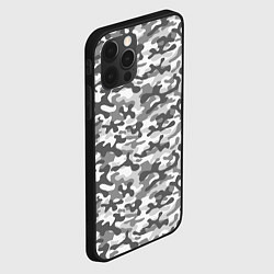 Чехол для iPhone 12 Pro Max Серый Городской Камуфляж, цвет: 3D-черный — фото 2