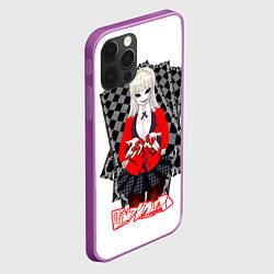 Чехол для iPhone 12 Pro Max Ририка Момобами - Kakegurui, цвет: 3D-сиреневый — фото 2