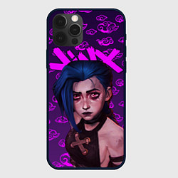 Чехол для iPhone 12 Pro Max League Of Legends ARCANE JINX НЕОН, цвет: 3D-черный