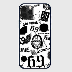 Чехол для iPhone 12 Pro Max 6IX9INE - Pattern, цвет: 3D-черный