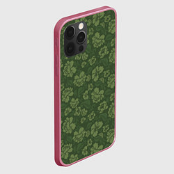 Чехол для iPhone 12 Pro Max Хохлома камуфляж, цвет: 3D-малиновый — фото 2