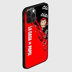 Чехол для iPhone 12 Pro Max La Casa de Papel bum bum ciao, цвет: 3D-черный — фото 2