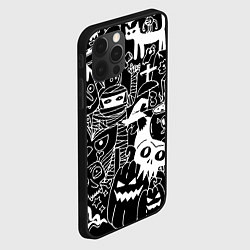 Чехол для iPhone 12 Pro Max Monster & Cat, цвет: 3D-черный — фото 2