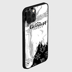 Чехол для iPhone 12 Pro Max Genshin Impact электро стихия, цвет: 3D-черный — фото 2
