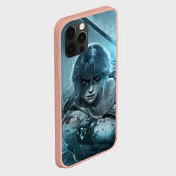 Чехол для iPhone 12 Pro Max ЦИРИ, ВЕДЬМАК, THE WITCHER, цвет: 3D-светло-розовый — фото 2