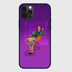 Чехол для iPhone 12 Pro Max Сидящий Слава, цвет: 3D-черный