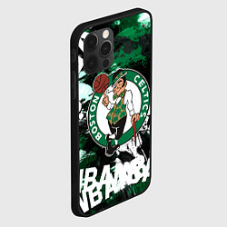 Чехол для iPhone 12 Pro Max Бостон Селтикс , Boston Celtics, цвет: 3D-черный — фото 2