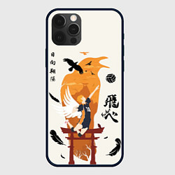 Чехол для iPhone 12 Pro Max Волейбол Fly High Hinata, цвет: 3D-черный