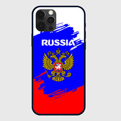 Чехол для iPhone 12 Pro Max Russia Геометрия, цвет: 3D-черный