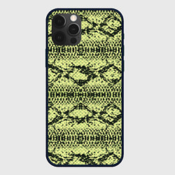 Чехол для iPhone 12 Pro Max Крокодиловая кожа, цвет: 3D-черный
