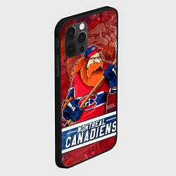 Чехол для iPhone 12 Pro Max Монреаль Канадиенс, Montreal Canadiens Маскот, цвет: 3D-черный — фото 2