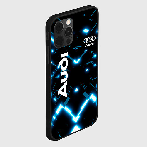 Чехол iPhone 12 Pro Max Audi Neon / 3D-Черный – фото 2