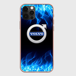 Чехол для iPhone 12 Pro Max Volvo - Огонь, цвет: 3D-светло-розовый