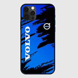 Чехол для iPhone 12 Pro Max Volvo - Градиент, цвет: 3D-черный