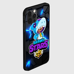 Чехол для iPhone 12 Pro Max ЛЕОН из БРАВО СТАРС Brawl Stars, цвет: 3D-черный — фото 2