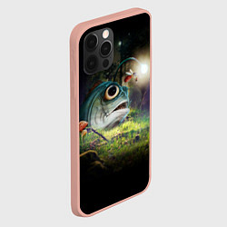 Чехол для iPhone 12 Pro Max Рыба в лесу, цвет: 3D-светло-розовый — фото 2