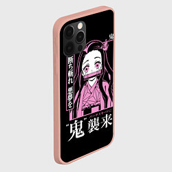 Чехол для iPhone 12 Pro Max Клинок, рассекающий демонов - Незуко Камадо, цвет: 3D-светло-розовый — фото 2