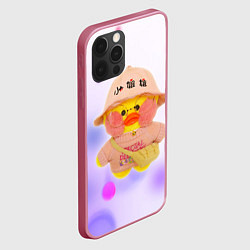 Чехол для iPhone 12 Pro Max УТОЧКА ЛАЛАФАНФАН Fan Fan Duck, цвет: 3D-малиновый — фото 2