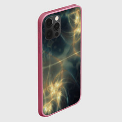 Чехол для iPhone 12 Pro Max Абстрактное свечение, цвет: 3D-малиновый — фото 2