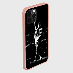 Чехол для iPhone 12 Pro Max Фараон на Сцене Pharaoh ЧБ, цвет: 3D-светло-розовый — фото 2