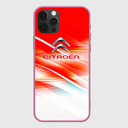 Чехол для iPhone 12 Pro Max Citroen c4, цвет: 3D-малиновый
