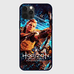 Чехол для iPhone 12 Pro Max Horizon Forbidden West - Элой арт, цвет: 3D-черный