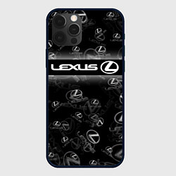 Чехол для iPhone 12 Pro Max LEXUS SPORT PATTERN, цвет: 3D-черный