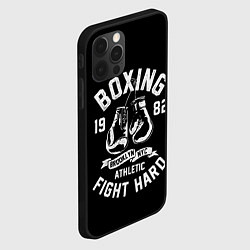 Чехол для iPhone 12 Pro Max БОКС, БОКСЕРСКИЕ ПЕРЧАТКИ BOXING, цвет: 3D-черный — фото 2